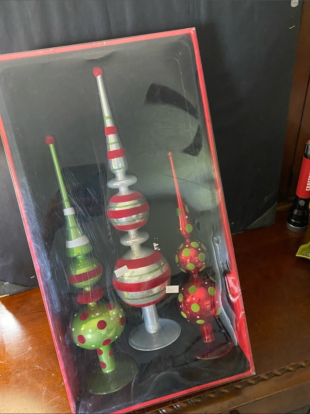 Sam's West Glass Christmas Table Pieces - Picture 12 of 13
